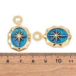 Латунь эмаль подвески&nbsp;KK-G543-12G