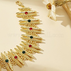 Браслеты-цепочки из сплава с микропаве из кубических цирконий для женщин&nbsp;AN7540