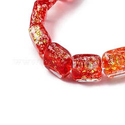 Нити стеклянных бусин из дихроичной фольги ручной работы&nbsp;DICH-U001-07M