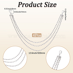 Железные стразы цепи для ремней для ботинок&nbsp;AJEW-WH20042-37