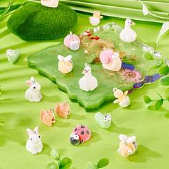 16 шт. 8 подвески из флокированной смолы&nbsp;RESI-TA0004-16