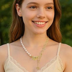 3 шт. 3-х цветные ожерелья с подвеской в форме сердца из сплава&nbsp;NJEW-HY0001-15