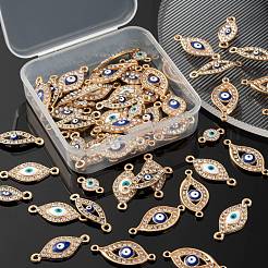 60шт 6 стиля светлые позолоченные звенья сплава&nbsp;ENAM-LS0001-80