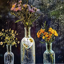 1 шт. фарфоровые большие подвески ручной работы&nbsp;AJEW-CN0001-79B