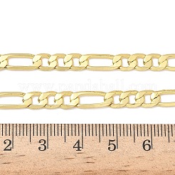 Цепочки Фигаро из латуни толщиной 5 мм для женщин&nbsp;NJEW-K271-07G
