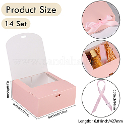 Складные бумажные подарочные коробки с лентой&nbsp;CON-WH20001-11A-03