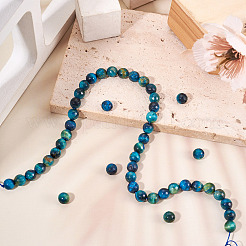 1 нить бусин из натурального тигрового глаза&nbsp;G-TA0002-71