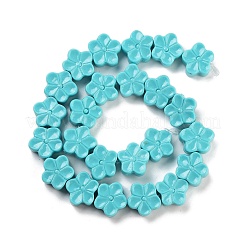 Нити резных бусин из синтетического коралла&nbsp;CORA-B001-04B