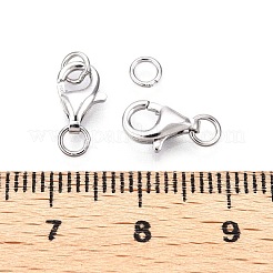 Антикоррозийные застежки-клешни из стерлингового серебра 925 шт.&nbsp;STER-N016-39P