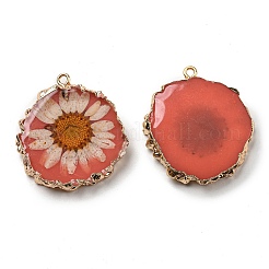 Внутренние подвески из смолы из сухоцветов&nbsp;RESI-P028-02KCG-04