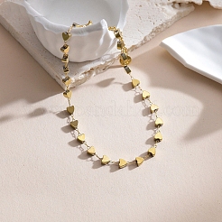 Женские браслеты на ногу в форме сердца из нержавеющей стали 304&nbsp;FS-WG55343-01