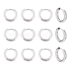 6 пара серег-колец Huggie Hoops из нержавеющей стали 202&nbsp;EJEW-TA0001-56