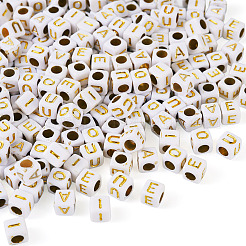 500шт 5 стиля покрытия акриловых бусин&nbsp;SACR-BY0001-03