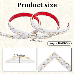 1 рулон самоклеящейся гибкой плинтусной отделки из ПВХ&nbsp;FIND-CP0002-10B