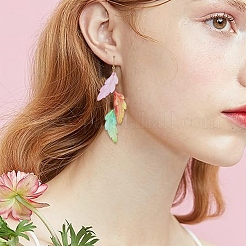 140шт 7 цвета прозрачные акриловые подвески&nbsp;OACR-YW0003-50