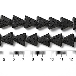 Нити из натуральных бусин из лавы&nbsp;G-O126-04A-10