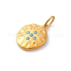 Подвески из нержавеющей стали 304 со стразами&nbsp;STAS-M110-24G