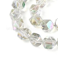 Стеклянные бусины с гальваническим покрытием &nbsp;EGLA-T021-21E