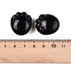 Фигурки следов из натурального обсидиана&nbsp;DJEW-N003-02A