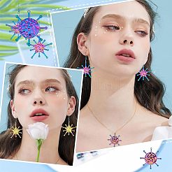 20 шт. 2 стильных радужных железных подвески&nbsp;IFIN-FH0001-57