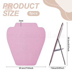 Бархатные ожерелья в форме бюста&nbsp;ODIS-WH0043-159B