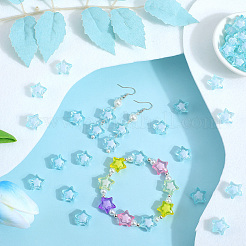 120 шт. Прозрачные акриловые бусины&nbsp;TACR-SP0001-11C