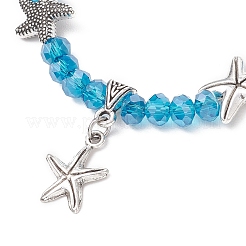 4шт браслеты с подвесками из цинкового сплава серии Ocean&nbsp;BJEW-JB11899