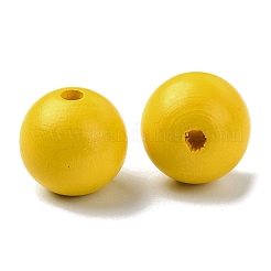 Деревянные европейские бусины с большими отверстиями&nbsp;WOOD-D027-01J