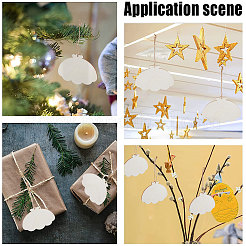 Набор незавершенных деревянных подвесок на тему животных для живописи&nbsp;WOOD-WH0124-26F