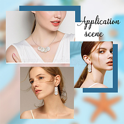 Подвески из натуральных ракушек Capiz&nbsp;SHEL-HY0001-20B