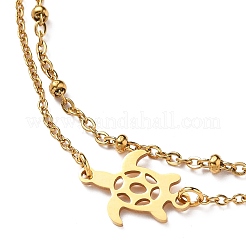 Многорядные браслеты из нержавеющей стали 304 с ионным покрытием (IP)&nbsp;X-AJEW-AN00332-01