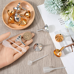 12 шт. алюминиевая воронкообразная воронка&nbsp;AJEW-GF0010-32