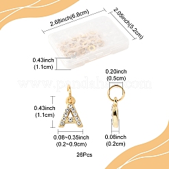 26шт 26 стиля подвески из сплава со стразами&nbsp;FIND-FS0003-60