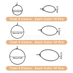 120 шт. 12 стиля фурнитуры для сережек-колец из хирургической нержавеющей стали 316&nbsp;STAS-UN0053-46
