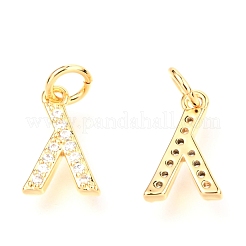 Латунные микро проложить кубического циркония подвески&nbsp;ZIRC-O037-01G