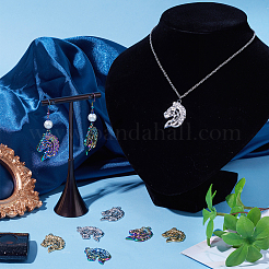 12 шт. подвески из нержавеющей стали 201 двух цветов&nbsp;FIND-SC0005-87