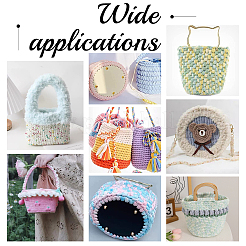 10 комплект 5-х видов плоской круглой фетровой ткани&nbsp;DIY-PH0009-24A