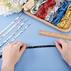 8 пара плоских полиэстеровых шнурков двух цветов&nbsp;FIND-GO0002-82