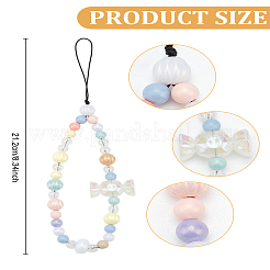 1 шт. пластиковые цветные мобильные ремешки&nbsp;HJEW-LP0002-21