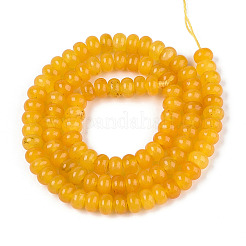 Окрашенные природные белый нефрит бисер пряди&nbsp;G-T139-59A-07