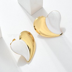 Серьги-гвоздики в форме сердца из нержавеющей стали 304&nbsp;LS-EJEW-A130-01G-04