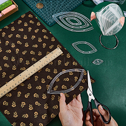 6шт 6 стиля прозрачный акриловый швейный шаблон&nbsp;AJEW-NB0007-76B