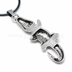 Сплав ожерелья шкентеля&nbsp;NJEW-S381-090