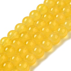 Выпечки окрашены имитация нефрита стекловолокна круглый шарик&nbsp;X-DGLA-Q021-8mm-30