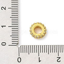 Покрытие стойки латунные прозрачные бусины из кубического циркония&nbsp;KK-G501-06A-G