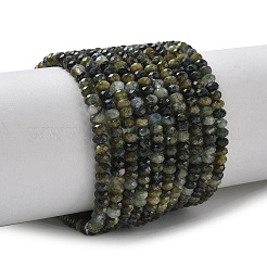 Бусы из натурального зеленого турмалина&nbsp;G-L651-B05-4x2mm-02