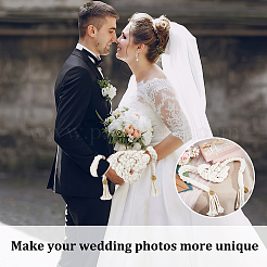 Корсажи на запястье из хлопкового шнура макраме для свадьбы&nbsp;DIY-OC00003