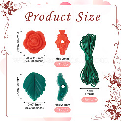 Ожерелья для кормления своими руками с розами&nbsp;DIY-TA0006-35