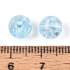 Прозрачных бусин акриловые треск&nbsp;CACR-R008-8mm-07