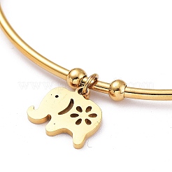 201 браслет-манжета из нержавеющей стали&nbsp;BJEW-M284-20G-1